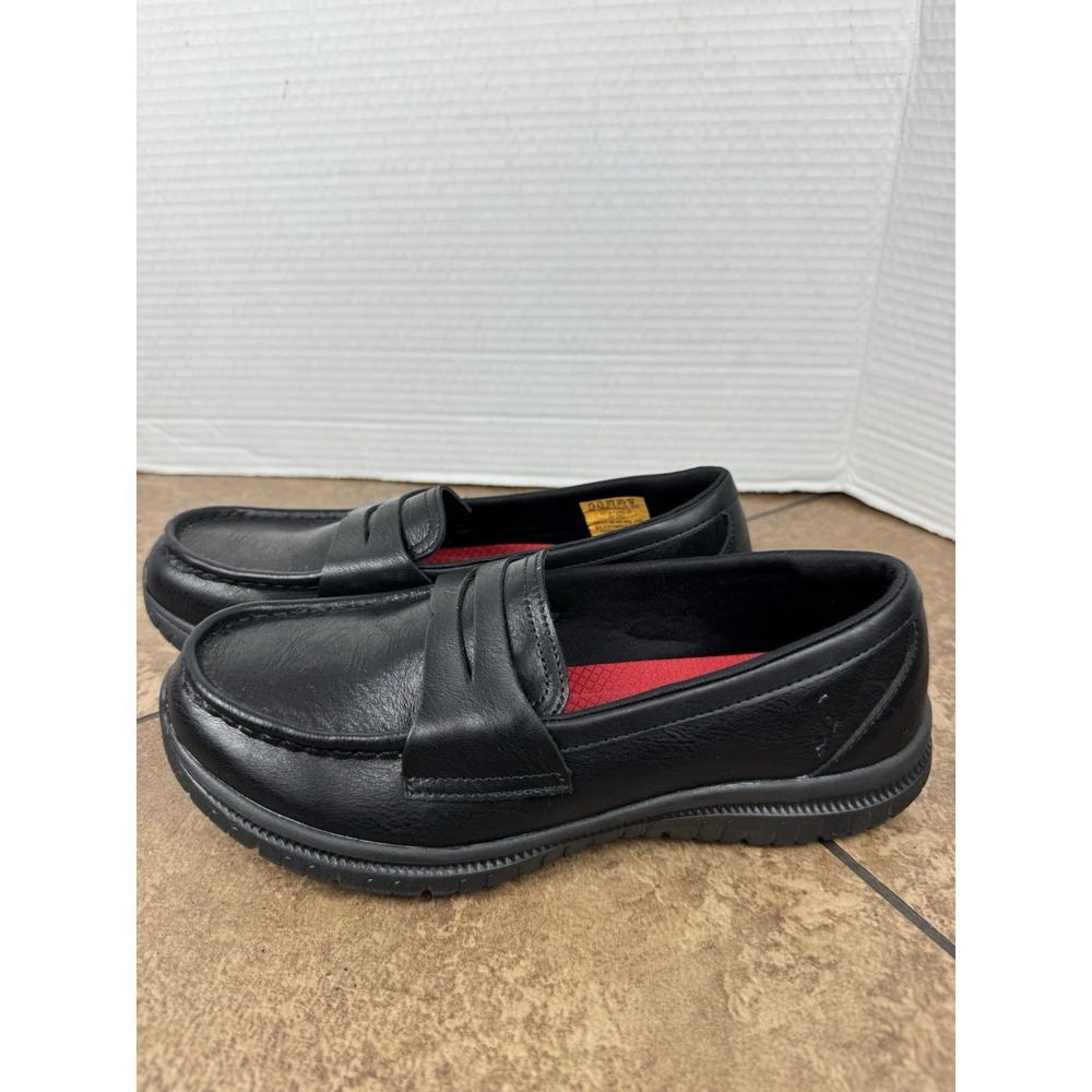 Women's Skechers Black Work Penny Loafers Slip Resistant Size 7.5